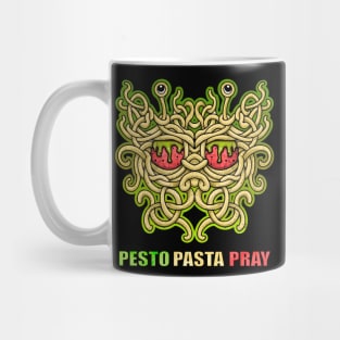 Pasta pesto pray the flying spaghetti monster Mug